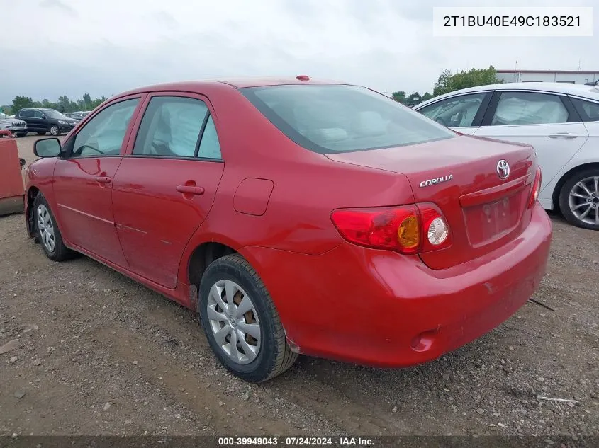 2T1BU40E49C183521 2009 Toyota Corolla Le/S/Xle