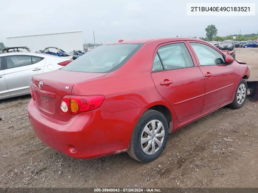 2T1BU40E49C183521 2009 Toyota Corolla Le/S/Xle