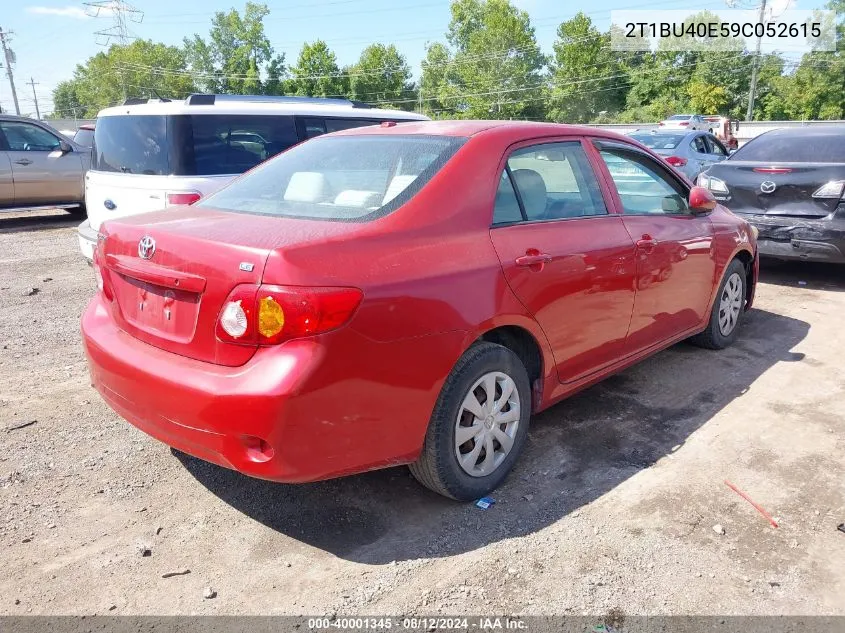 2009 Toyota Corolla Le VIN: 2T1BU40E59C052615 Lot: 40001345