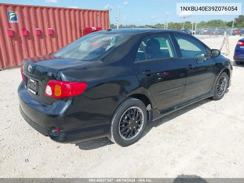 2009 Toyota Corolla S VIN: 1NXBU40E39Z076054 Lot: 40027347