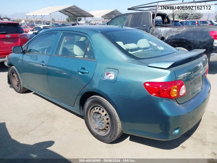 2009 Toyota Corolla Le VIN: 1NXBU40E59Z162112 Lot: 40036069