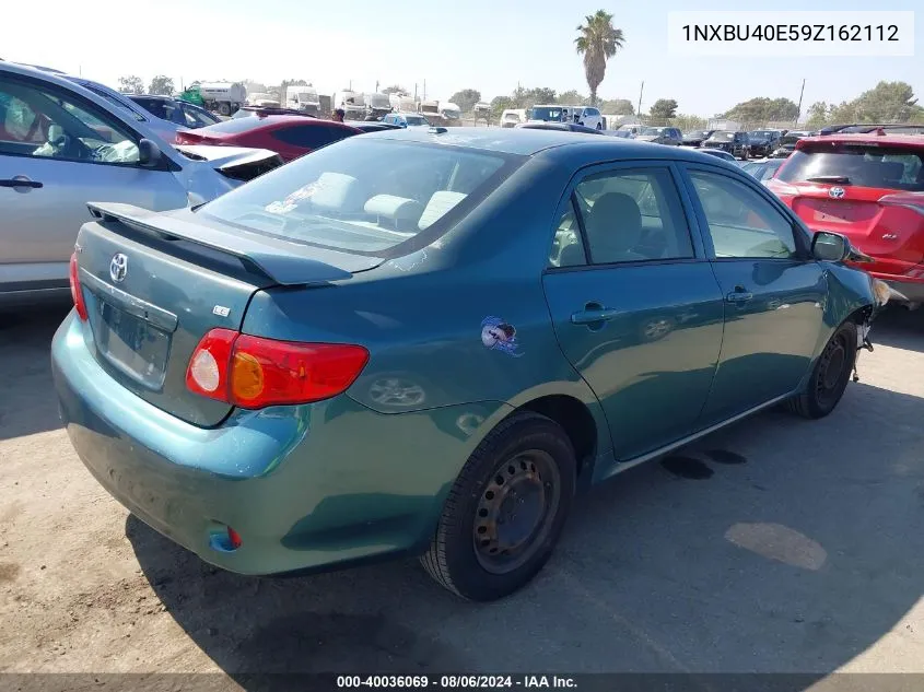 2009 Toyota Corolla Le VIN: 1NXBU40E59Z162112 Lot: 40036069