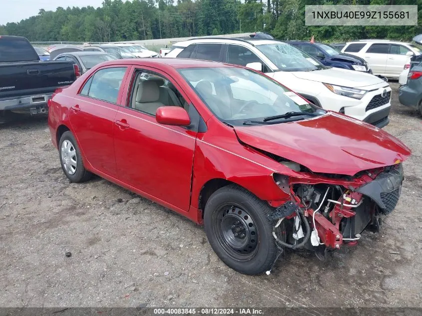 2009 Toyota Corolla Le VIN: 1NXBU40E99Z155681 Lot: 40083845