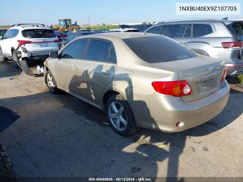 2009 Toyota Corolla Xle VIN: 1NXBU40EX9Z107705 Lot: 40089808