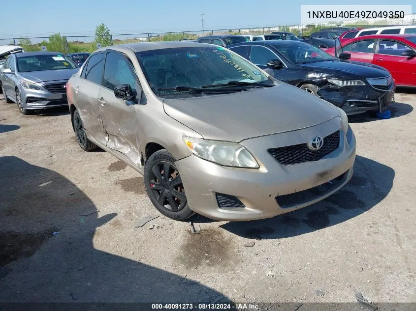 2009 Toyota Corolla Xle VIN: 1NXBU40E49Z049350 Lot: 40091273