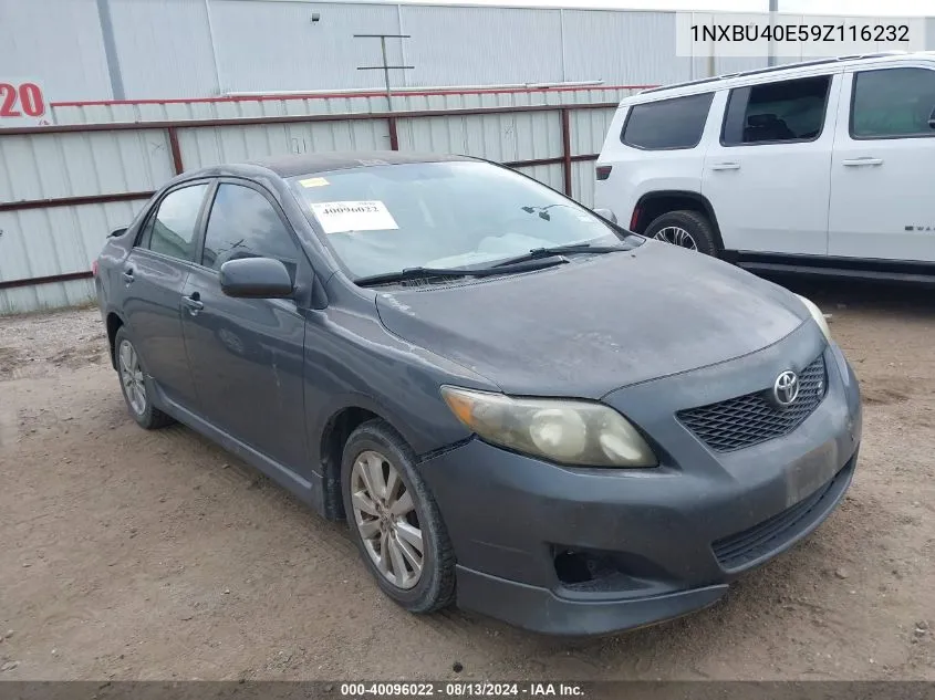 2009 Toyota Corolla S VIN: 1NXBU40E59Z116232 Lot: 40096022