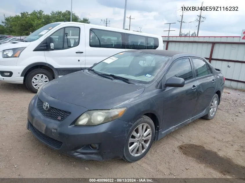 2009 Toyota Corolla S VIN: 1NXBU40E59Z116232 Lot: 40096022