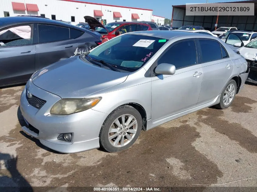 2009 Toyota Corolla S VIN: 2T1BU40E29C121809 Lot: 40106351