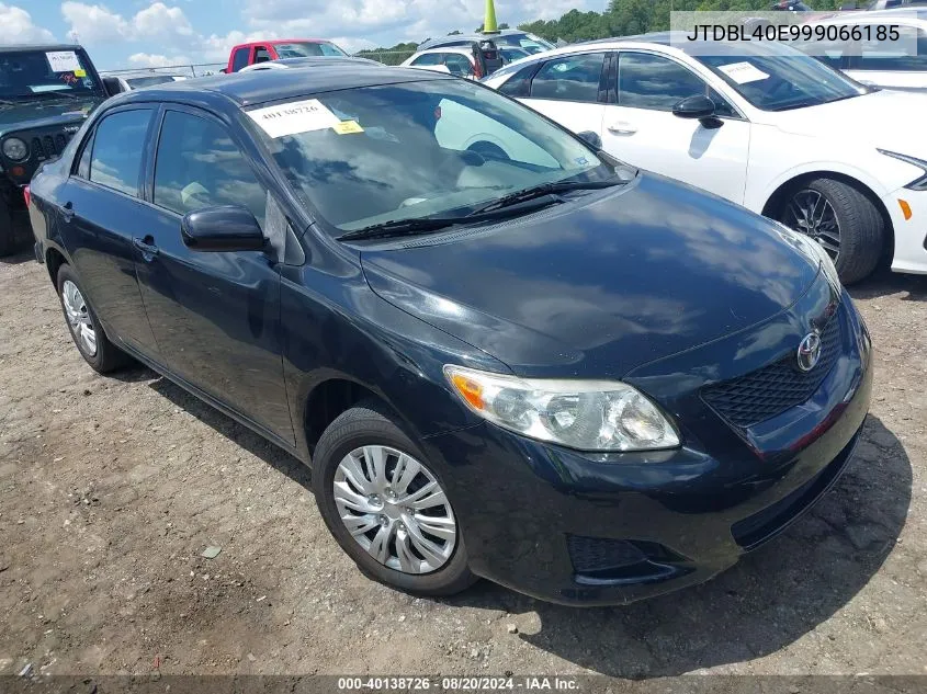 2009 Toyota Corolla Le/Xle VIN: JTDBL40E999066185 Lot: 40138726