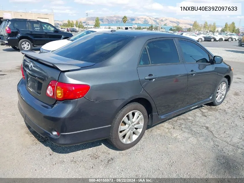 1NXBU40E39Z097633 2009 Toyota Corolla S