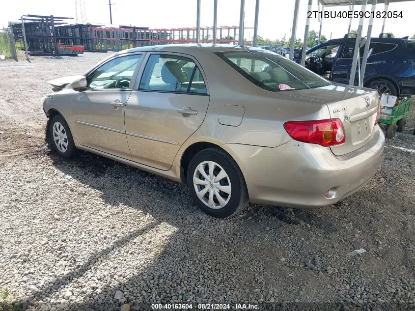 2009 Toyota Corolla Le VIN: 2T1BU40E59C182054 Lot: 40163604