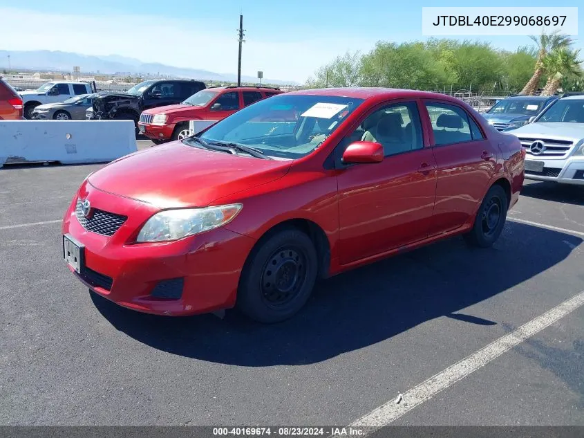 2009 Toyota Corolla Le VIN: JTDBL40E299068697 Lot: 40169674