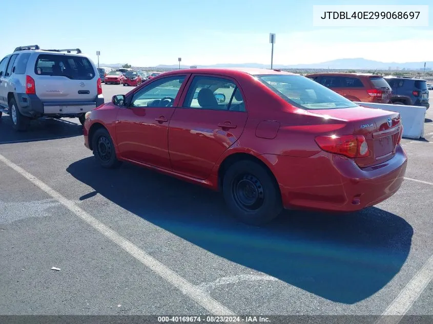 2009 Toyota Corolla Le VIN: JTDBL40E299068697 Lot: 40169674