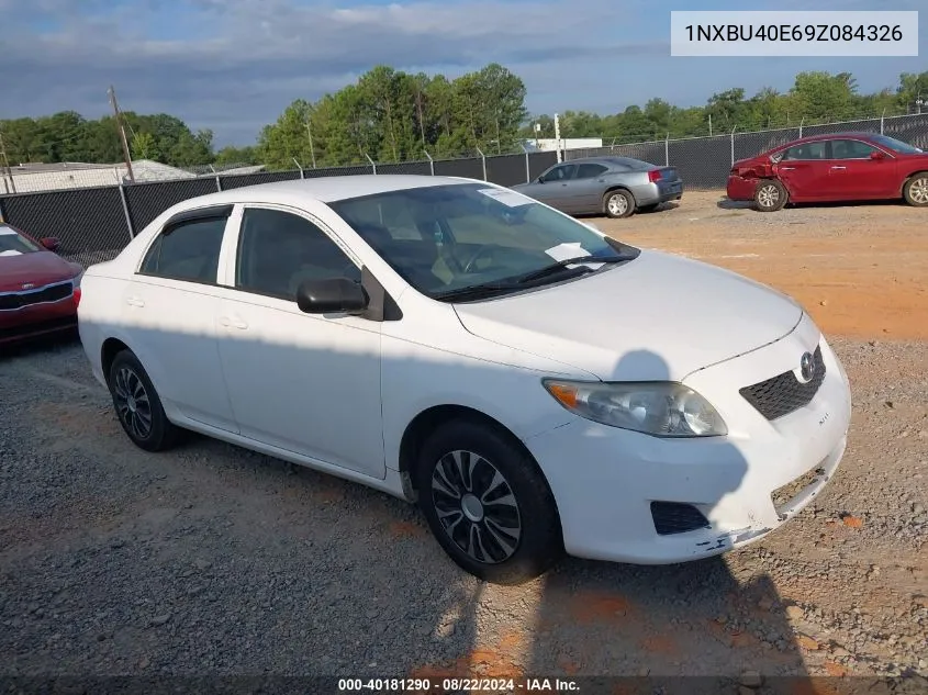 2009 Toyota Corolla Le VIN: 1NXBU40E69Z084326 Lot: 40181290