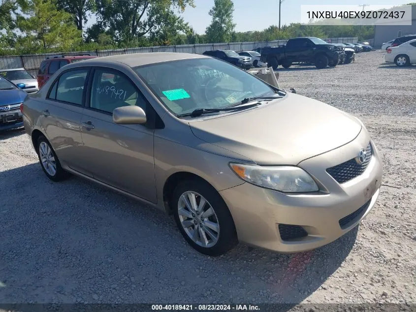 2009 Toyota Corolla Xle VIN: 1NXBU40EX9Z072437 Lot: 40189421