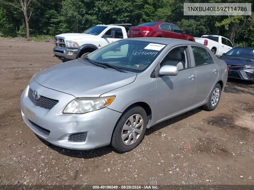 2009 Toyota Corolla Le VIN: 1NXBU40E59Z114786 Lot: 40196049