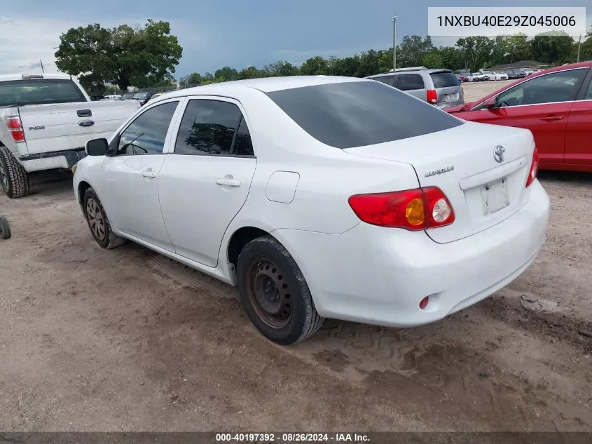 2009 Toyota Corolla Le VIN: 1NXBU40E29Z045006 Lot: 40197392