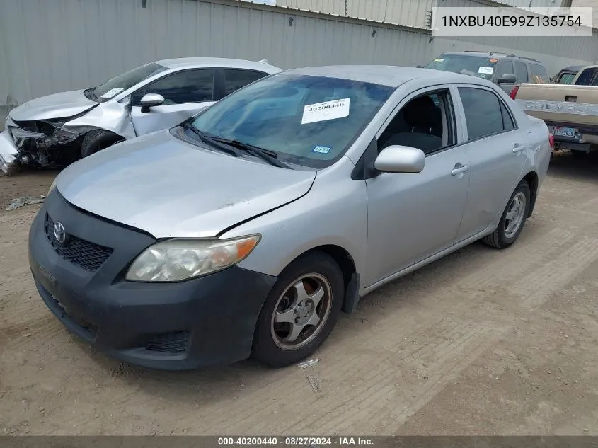 2009 Toyota Corolla Le VIN: 1NXBU40E99Z135754 Lot: 40200440