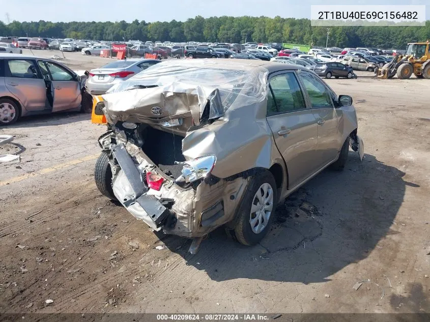 2009 Toyota Corolla Le VIN: 2T1BU40E69C156482 Lot: 40209624