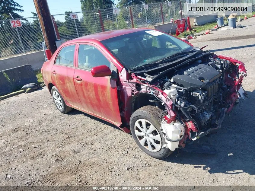 2009 Toyota Corolla Le VIN: JTDBL40E499090684 Lot: 40219740