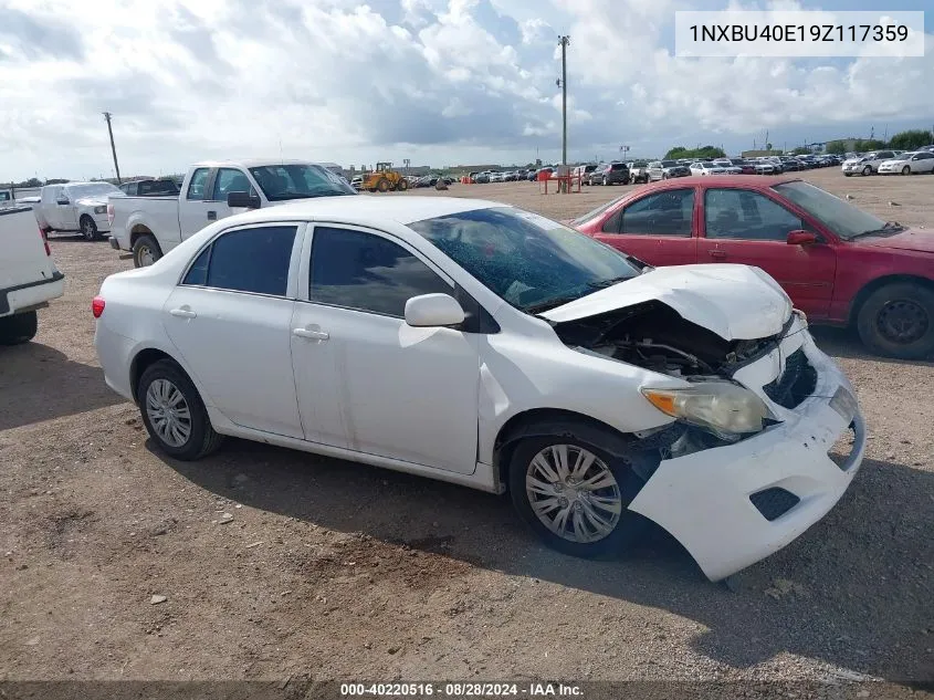 1NXBU40E19Z117359 2009 Toyota Corolla Le