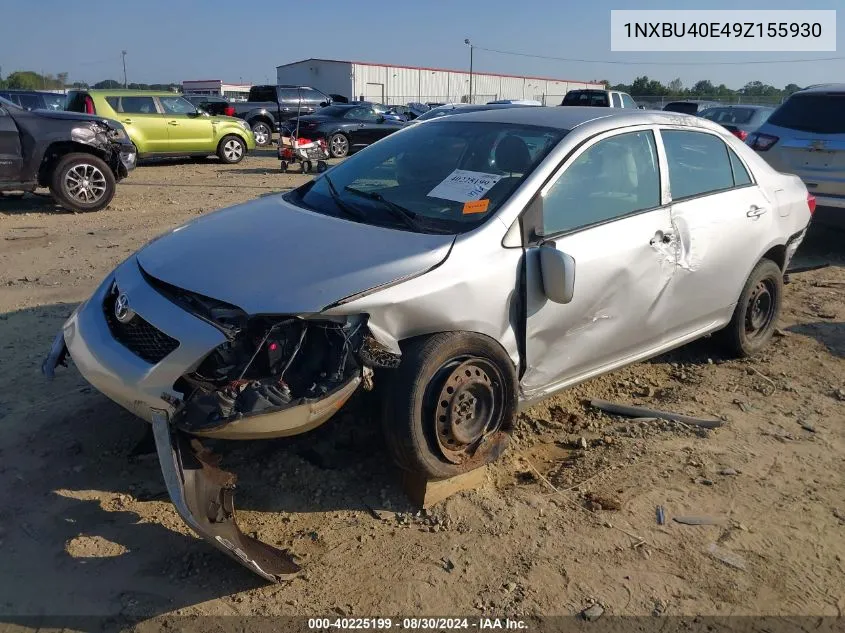 1NXBU40E49Z155930 2009 Toyota Corolla Le