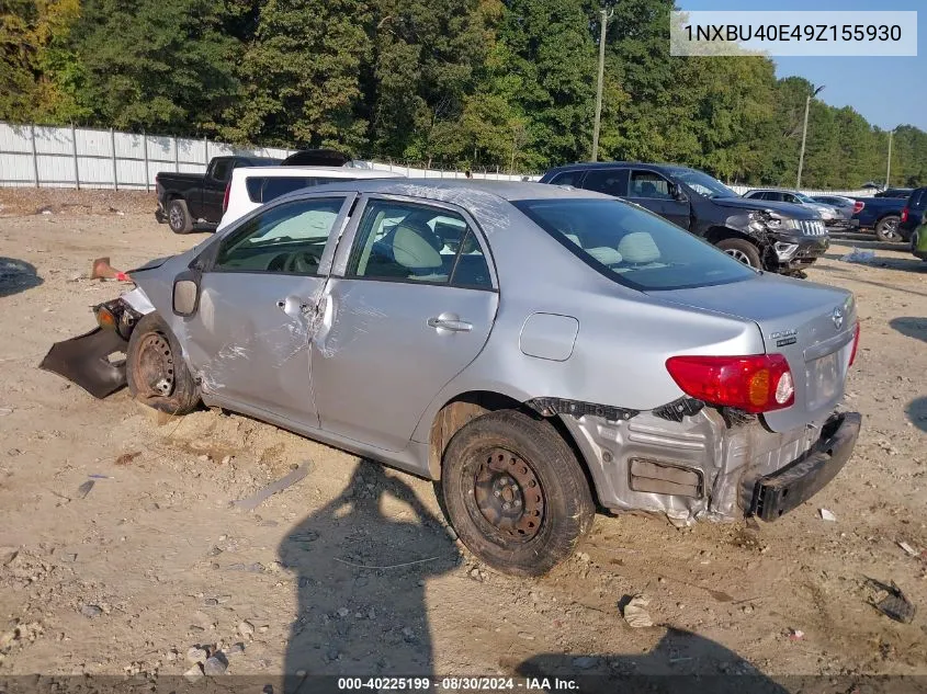 2009 Toyota Corolla Le VIN: 1NXBU40E49Z155930 Lot: 40225199