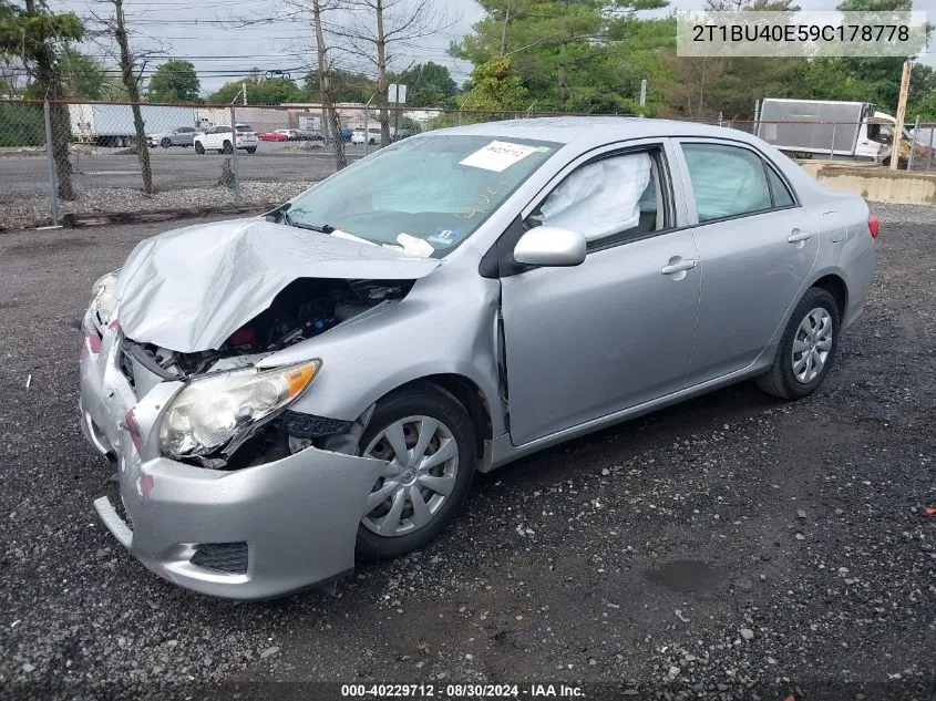 2T1BU40E59C178778 2009 Toyota Corolla Le