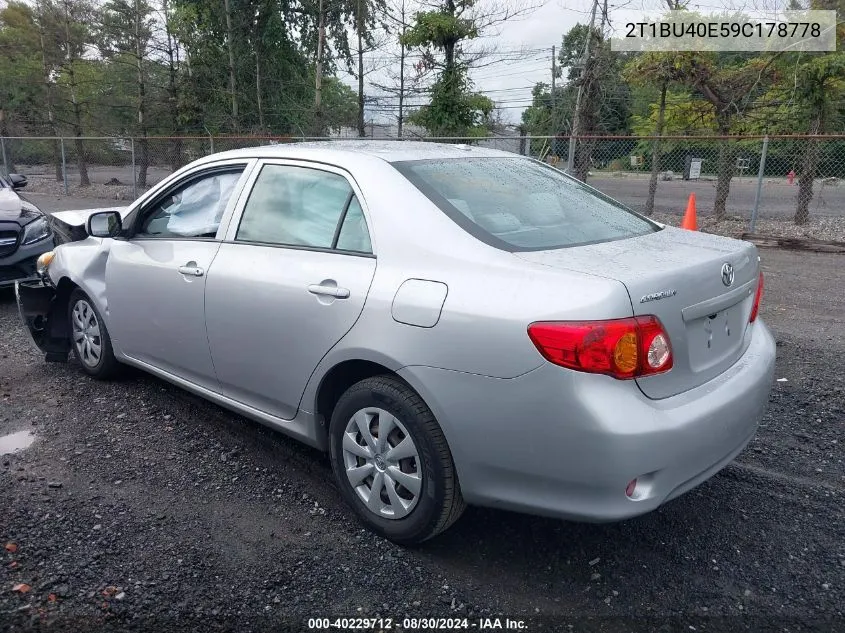 2T1BU40E59C178778 2009 Toyota Corolla Le