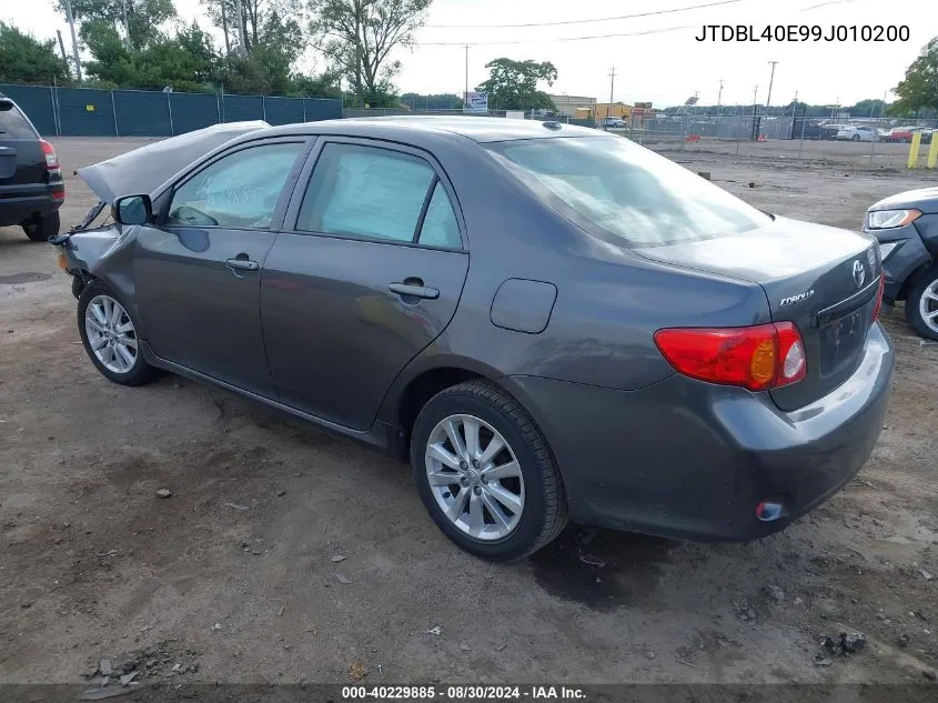 JTDBL40E99J010200 2009 Toyota Corolla Le