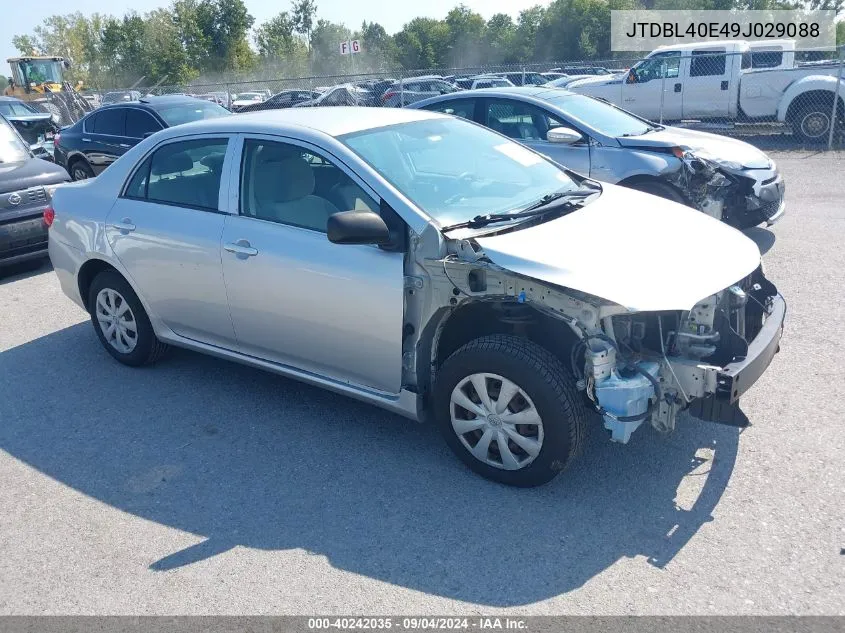 2009 Toyota Corolla Le VIN: JTDBL40E49J029088 Lot: 40242035