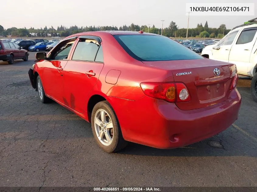 1NXBU40E69Z106471 2009 Toyota Corolla Le