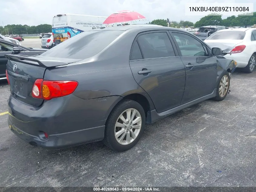 2009 Toyota Corolla S VIN: 1NXBU40E89Z110084 Lot: 40269043