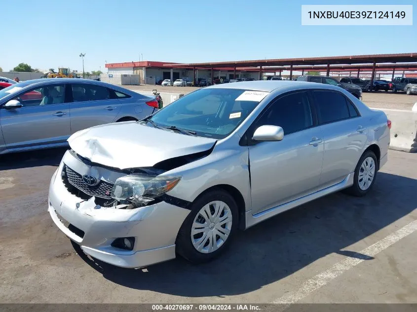 2009 Toyota Corolla S VIN: 1NXBU40E39Z124149 Lot: 40270697