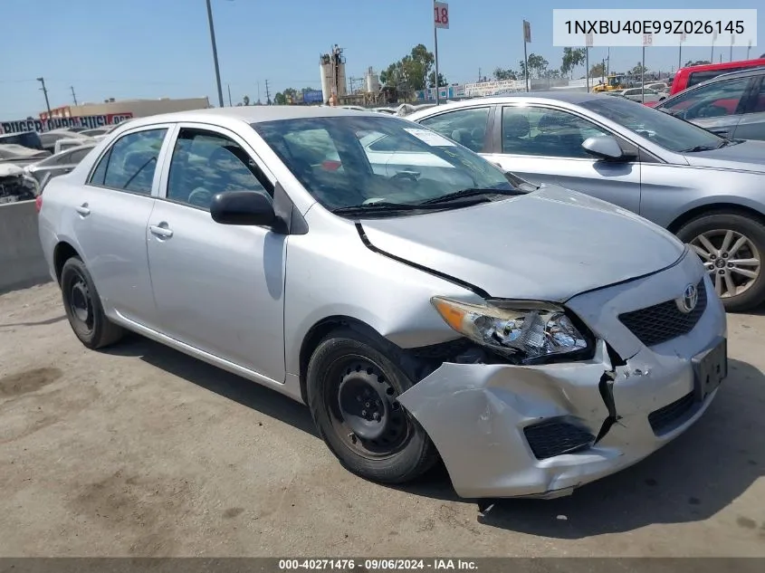 2009 Toyota Corolla VIN: 1NXBU40E99Z026145 Lot: 40271476