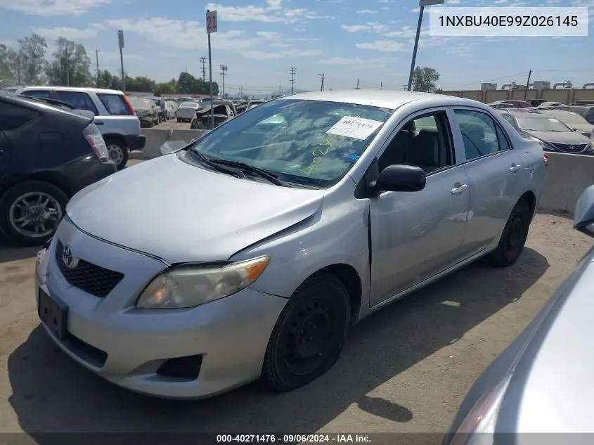 2009 Toyota Corolla VIN: 1NXBU40E99Z026145 Lot: 40271476