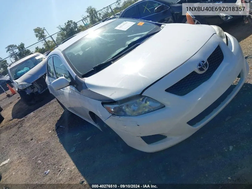 2009 Toyota Corolla S/Le/Xle VIN: 1NXBU40E69Z018357 Lot: 40276510