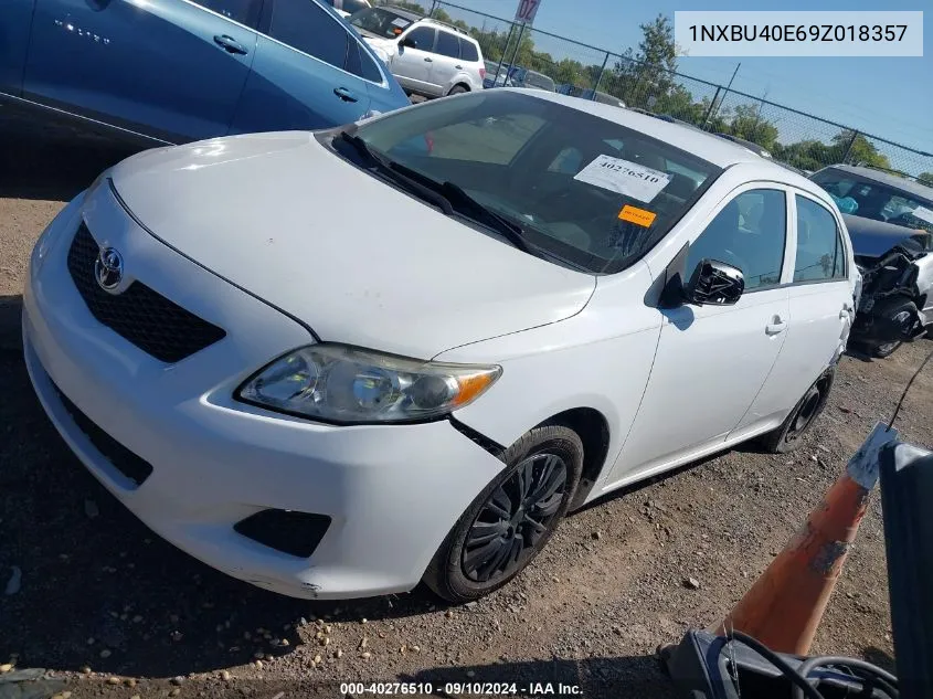 1NXBU40E69Z018357 2009 Toyota Corolla S/Le/Xle