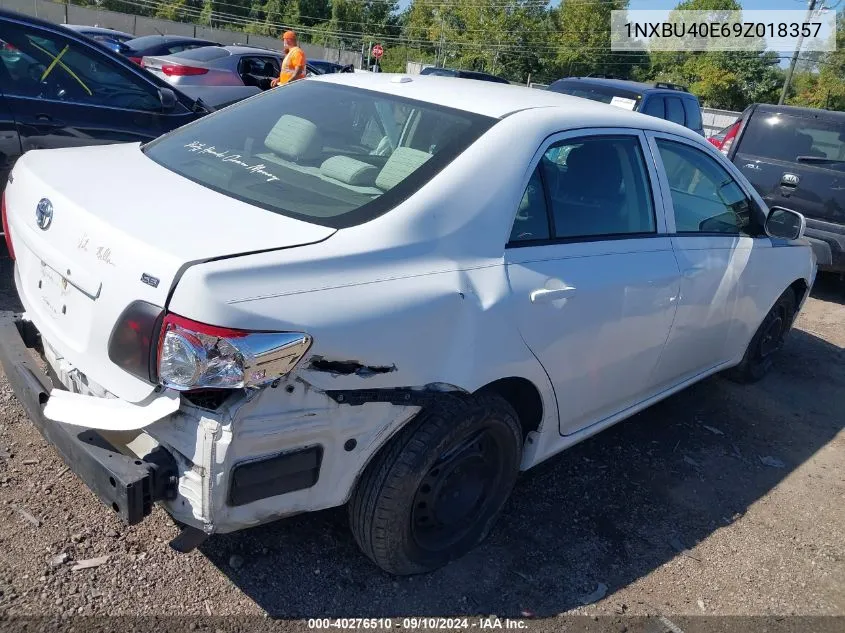 1NXBU40E69Z018357 2009 Toyota Corolla S/Le/Xle