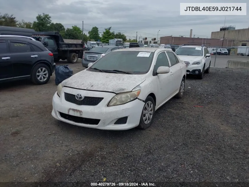 2009 Toyota Corolla Le VIN: JTDBL40E59J021744 Lot: 40279726