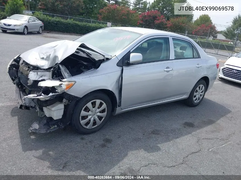 2009 Toyota Corolla Le VIN: JTDBL40EX99069578 Lot: 40283664