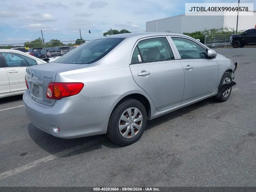 2009 Toyota Corolla Le VIN: JTDBL40EX99069578 Lot: 40283664