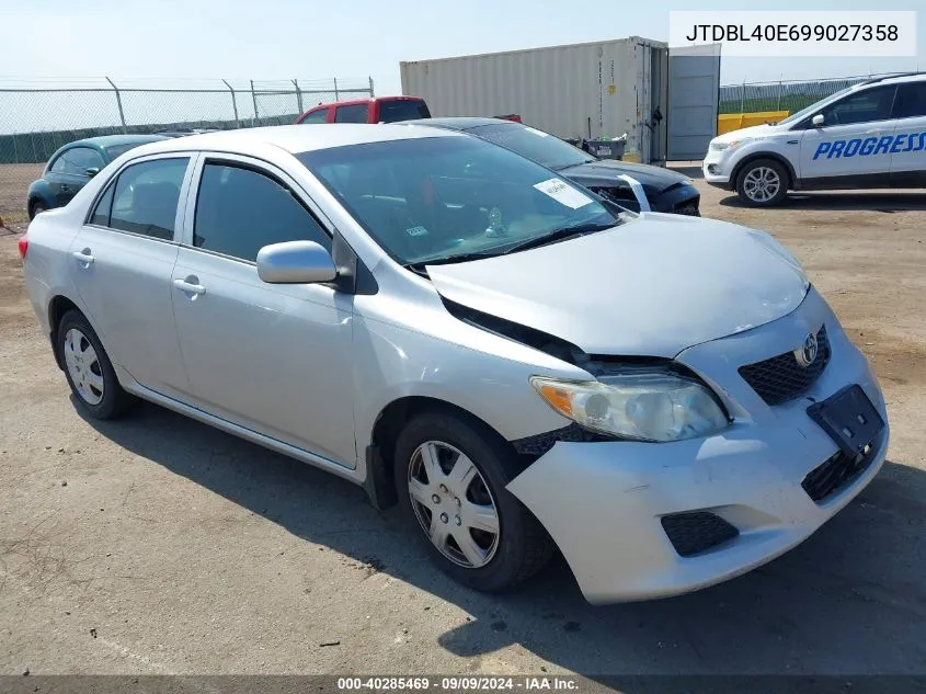 2009 Toyota Corolla Le VIN: JTDBL40E699027358 Lot: 40285469