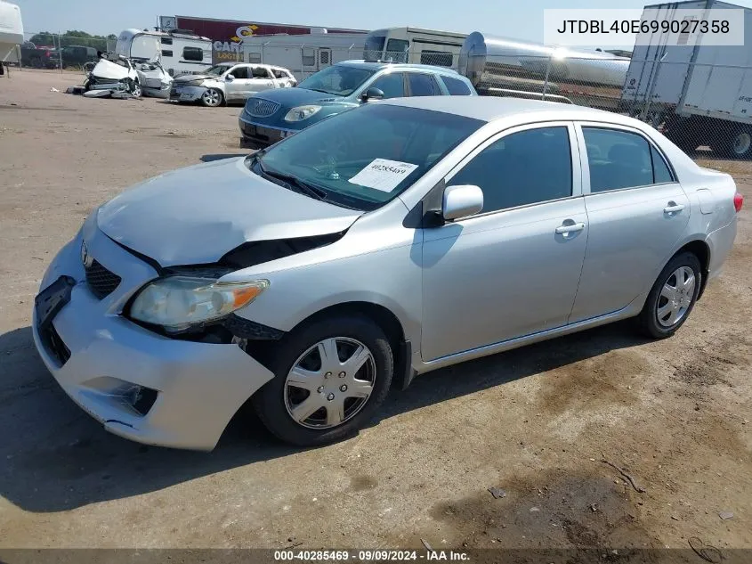 2009 Toyota Corolla Le VIN: JTDBL40E699027358 Lot: 40285469