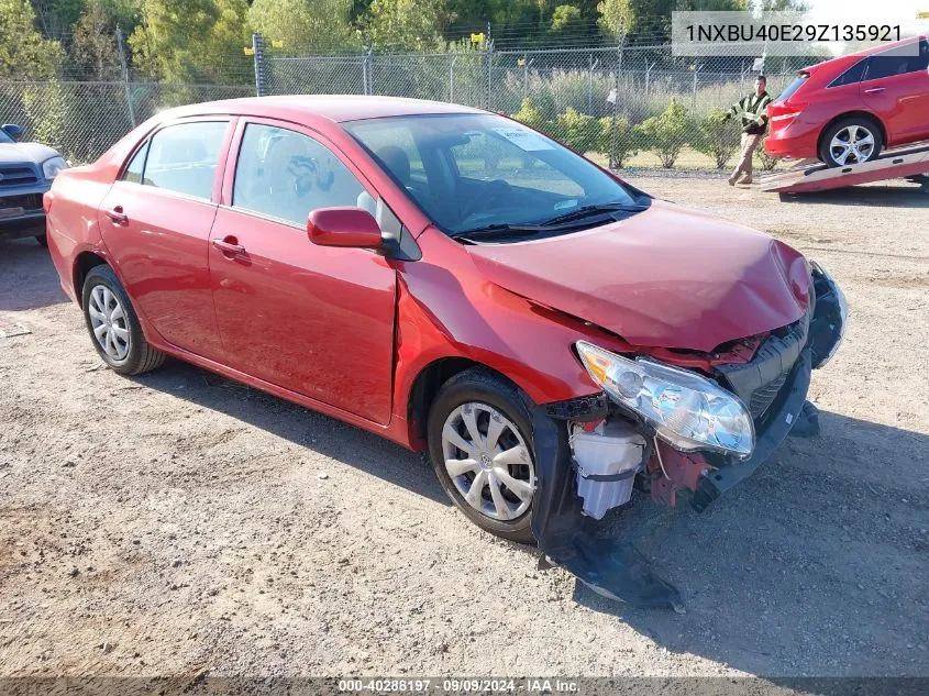 2009 Toyota Corolla Le VIN: 1NXBU40E29Z135921 Lot: 40288197