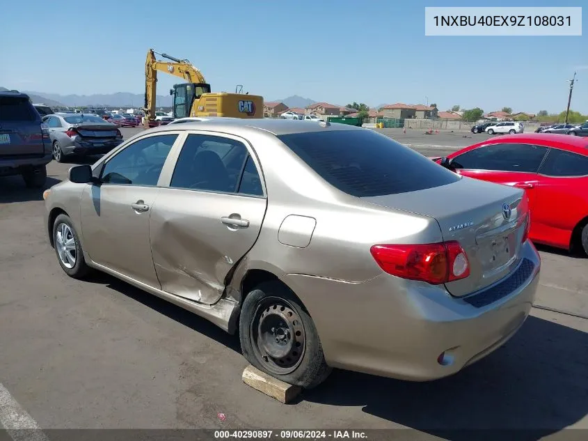 2009 Toyota Corolla Le VIN: 1NXBU40EX9Z108031 Lot: 40290897