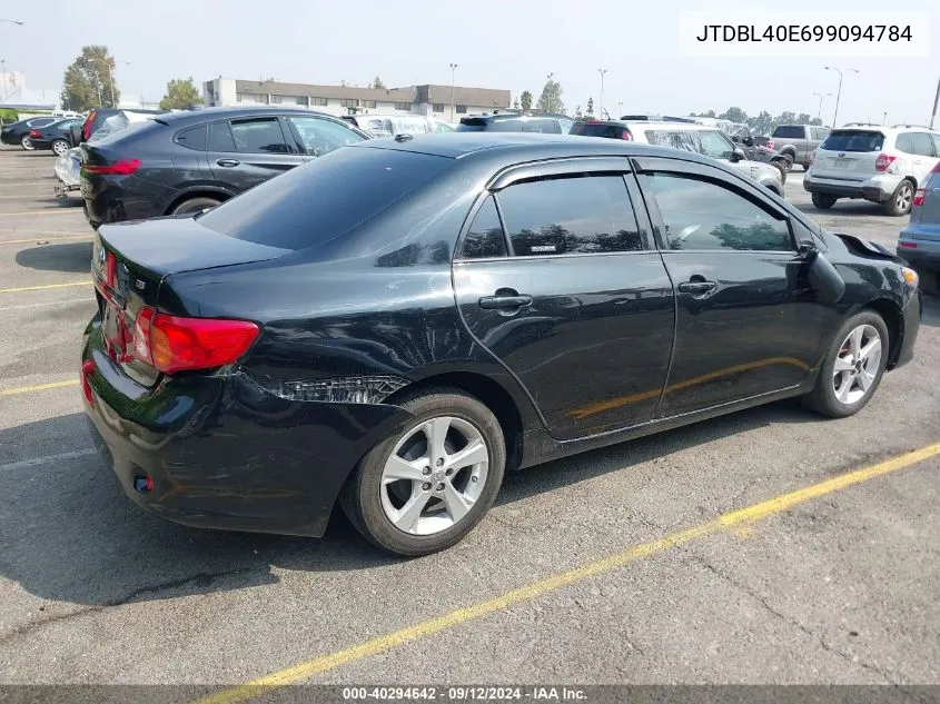 2009 Toyota Corolla Le VIN: JTDBL40E699094784 Lot: 40294642