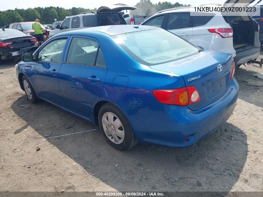 2009 Toyota Corolla Le VIN: 1NXBU40EX9Z001223 Lot: 40299208