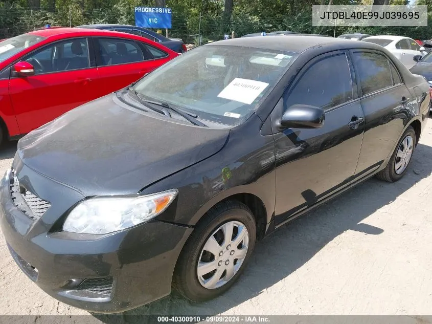 2009 Toyota Corolla Le VIN: JTDBL40E99J039695 Lot: 40300910