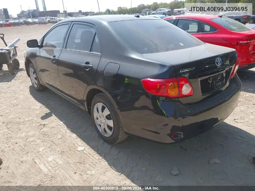 2009 Toyota Corolla Le VIN: JTDBL40E99J039695 Lot: 40300910